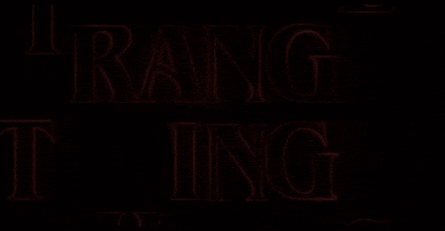Logo animado oficial da 4ª temporada de Stranger Things na Netflix